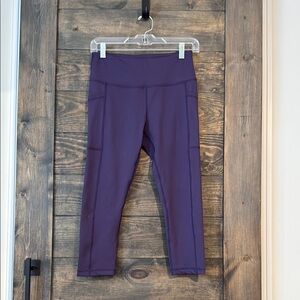 CVG purple capri leggings